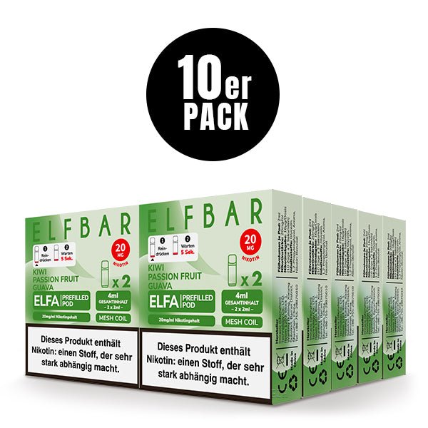 ELFBAR - ELFA Pod Kiwi Passion Fruit Guava - PodBox24