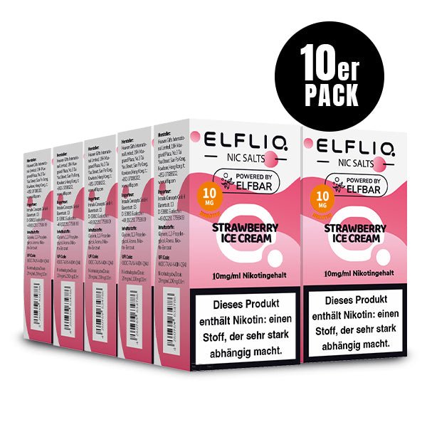 ELF BAR - Elfliq Strawberry Ice Cream - PodBox24
