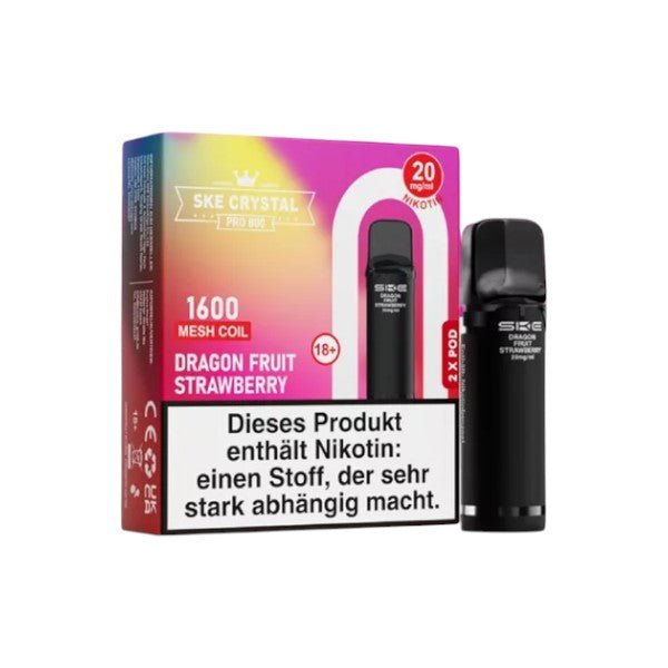 SKE - Crystal 800 Pro Dragonfruit Strawberry - PodBox24
