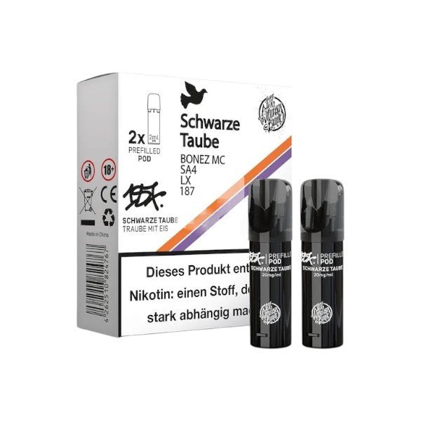 187 Pod (2x) Schwarze Taube - PodBox24