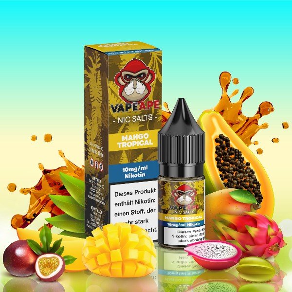 VapeApe - Liquid Mango Tropical Salzliquid - PodBox24
