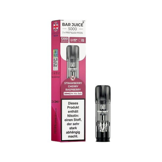 Bar Juice Pod Strawberry Cherry Raspberry - PodBox24