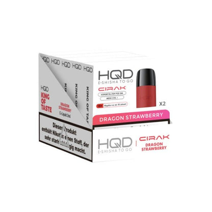 HQD Cirak - Prefilled Pod Dragon Strawberry - PodBox24