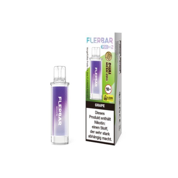 Flerbar - Prefilled Pod GRAPE - PodBox24