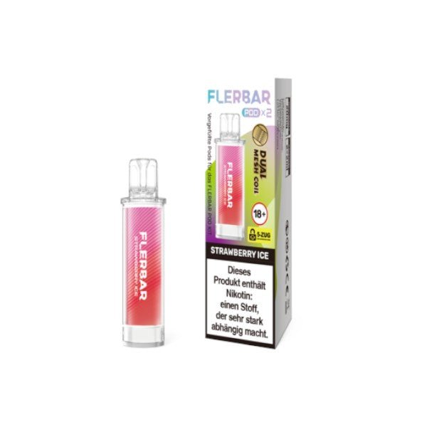 Flerbar - Prefilled Pod Strawberry Ice - PodBox24