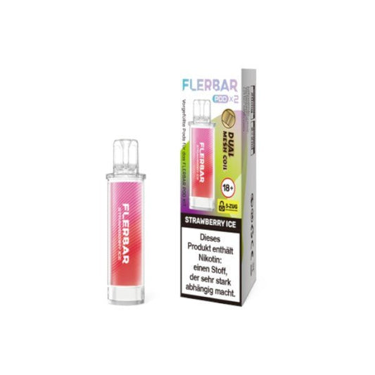 Flerbar - Prefilled Pod Strawberry Ice - PodBox24