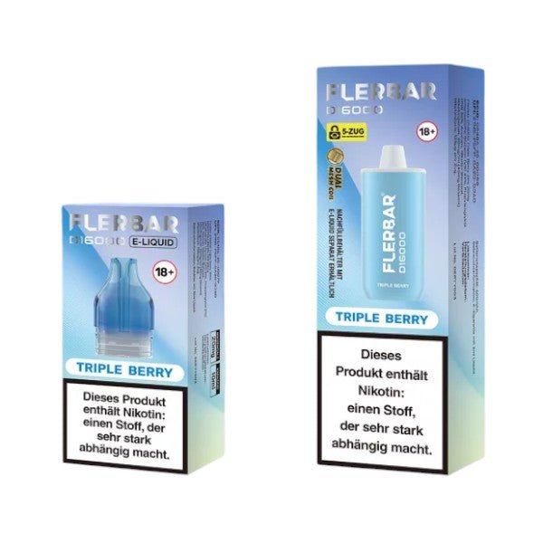 Flerbar - D16000 Triple Berry - PodBox24