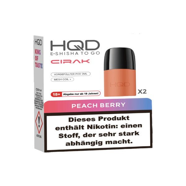 HQD Cirak - Prefilled Pod Peach Berry - PodBox24
