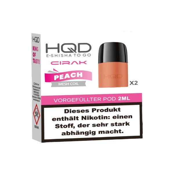 HQD Cirak - Prefilled Pod Peach - PodBox24