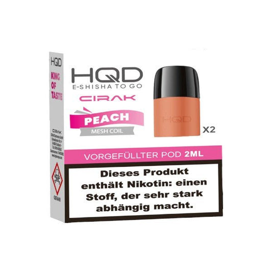 HQD Cirak - Prefilled Pod Peach - PodBox24