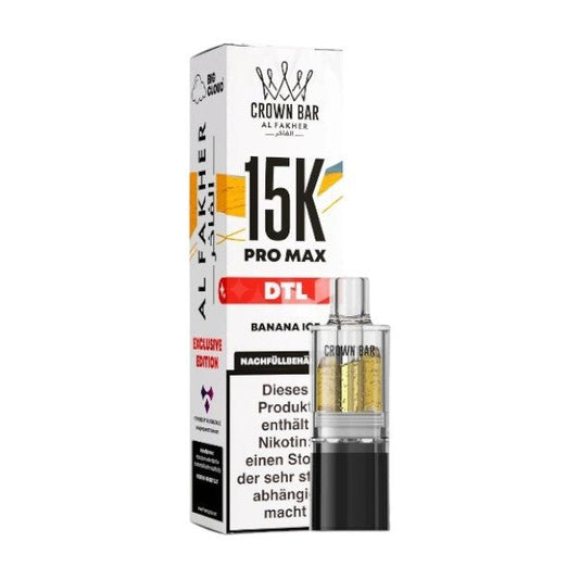 AL Fakher - Pro Max 15K Pod 10ml – Banana Ice – DTL - PodBox24