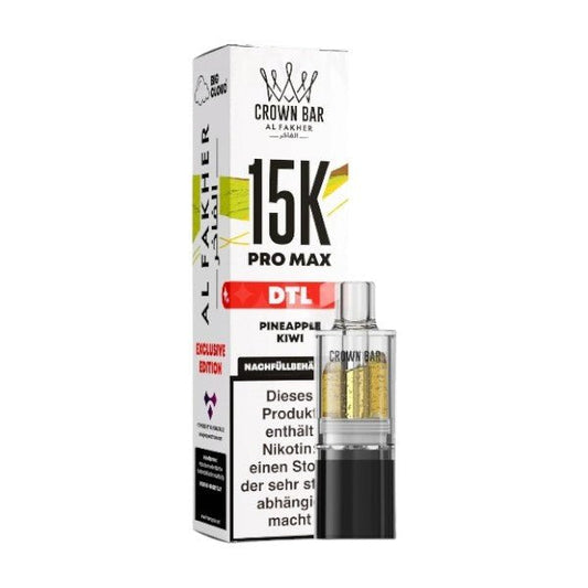 AL Fakher - Pro Max 15K Pod 10ml – Pineapple Kiwi – DTL - PodBox24