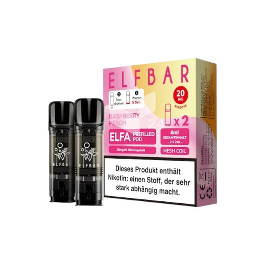 Elfbar Elfa - Prefilled Pod - Raspberry Peach *NEU*