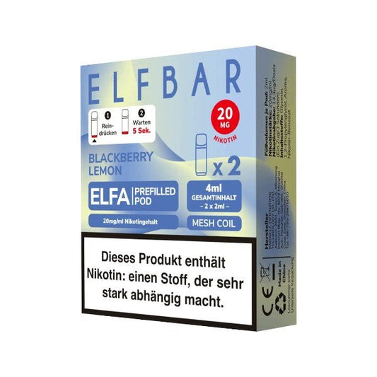 ELFBAR - ELFA Pod Blackberry Lemon - PodBox24