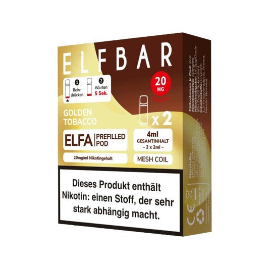ELFBAR - ELFA Pod Golden Tobacco - PodBox24