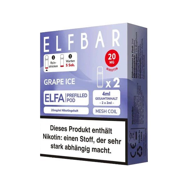 ELFBAR - ELFA Pod Grape Ice - PodBox24