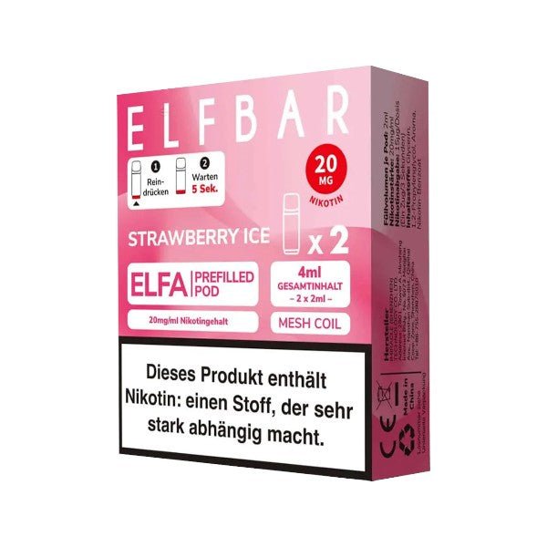 ELFBAR - ELFA Pod Strawberry Ice - PodBox24