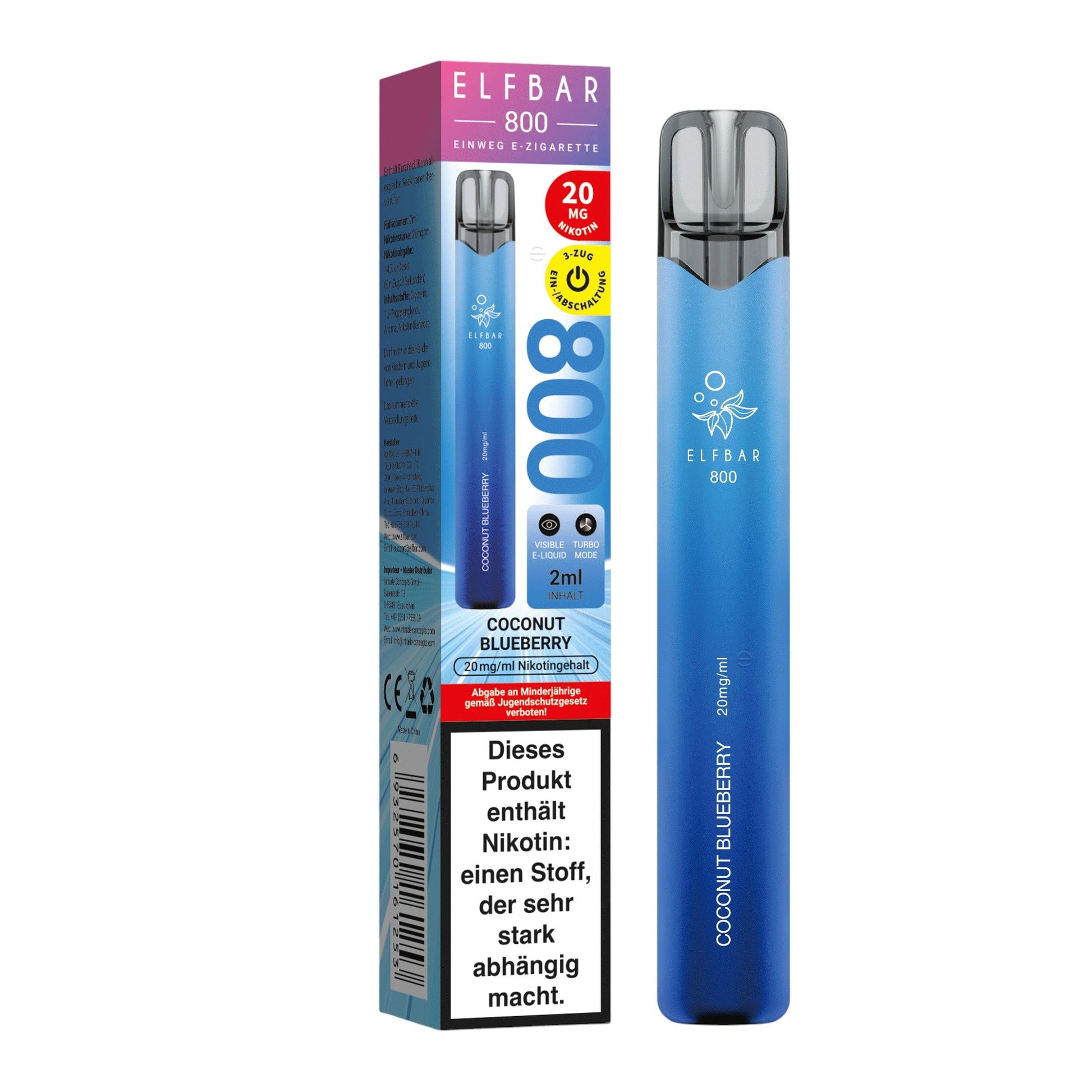 ELF BAR 800 Coconut Blueberry - PodBox24