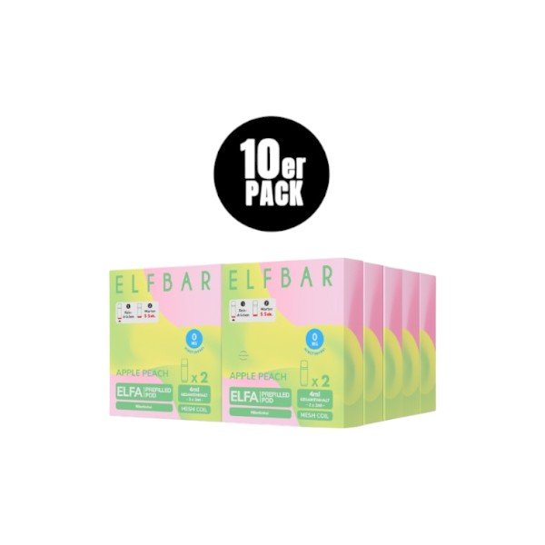 Elf Bar Elfa - (ohne Nikotin) Prefilled Pod Apple Peach 0mg - PodBox24