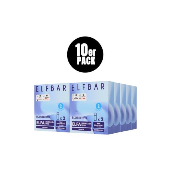 Elf Bar Elfa - (ohne Nikotin) Prefilled Pod Blueberry 0mg - PodBox24