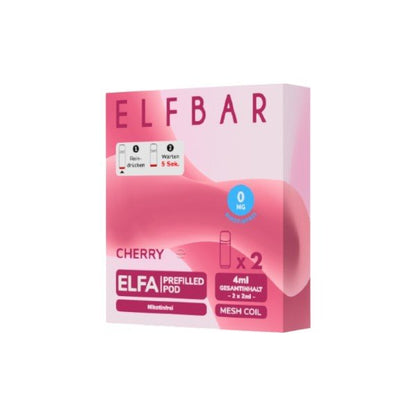 Elf Bar Elfa - (ohne Nikotin) Prefilled Pod Cherry 0mg - PodBox24