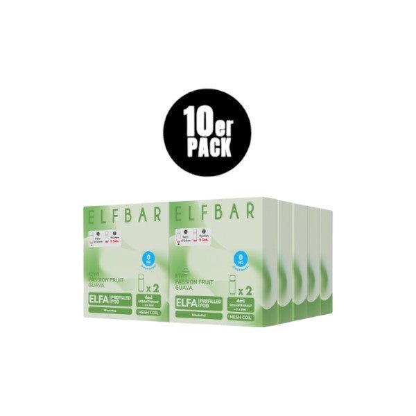 Elf Bar Elfa - (ohne Nikotin) Prefilled Pod Kiwi Passion Fruit Guava 0mg - PodBox24