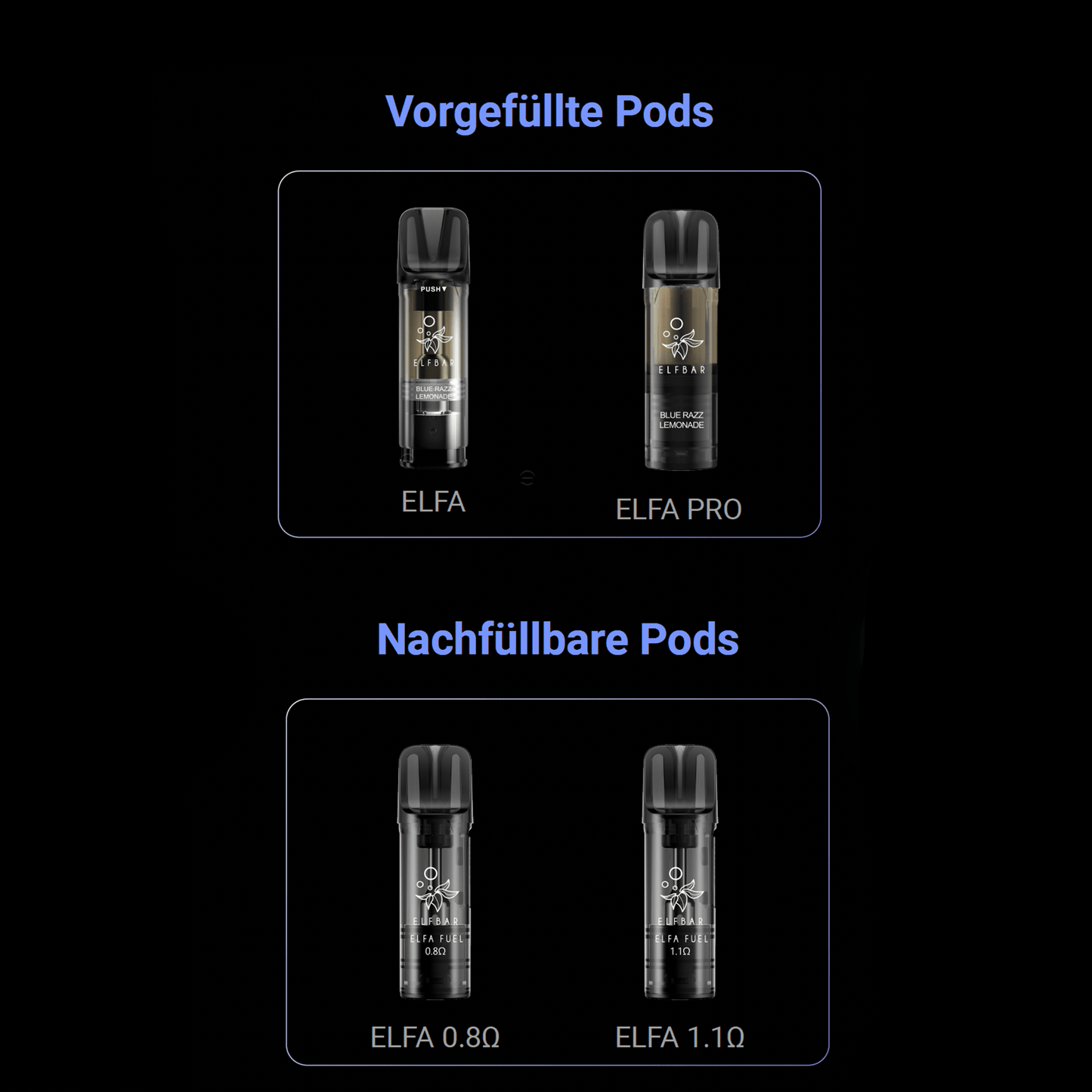 Elf Bar - Elfa Master Glacier Blue - PodBox24