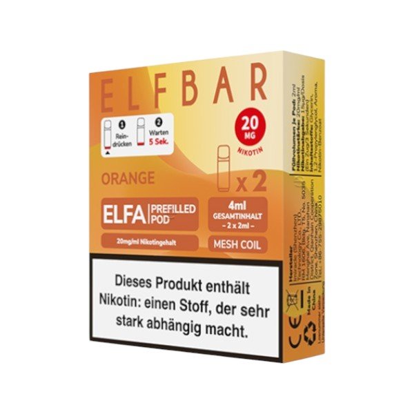 ELFBAR - ELFA Pod Orange - PodBox24