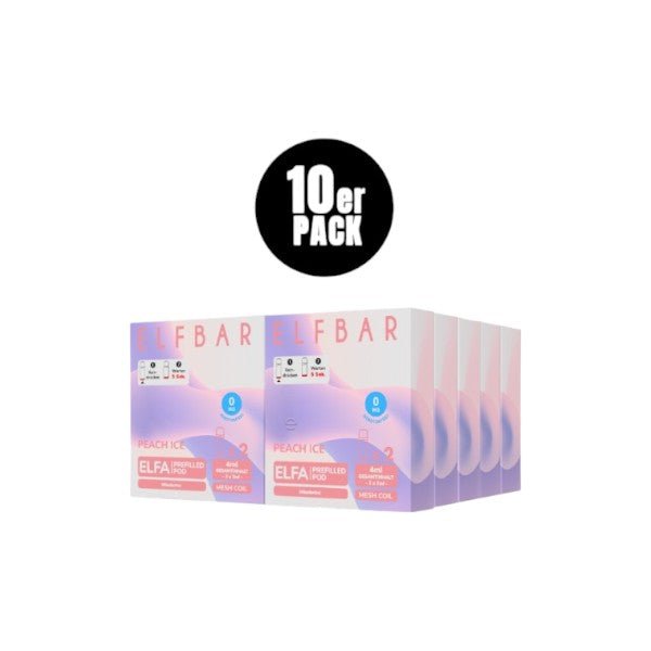 Elf Bar Elfa - (ohne Nikotin) Prefilled Pod Peach Ice 0mg - PodBox24