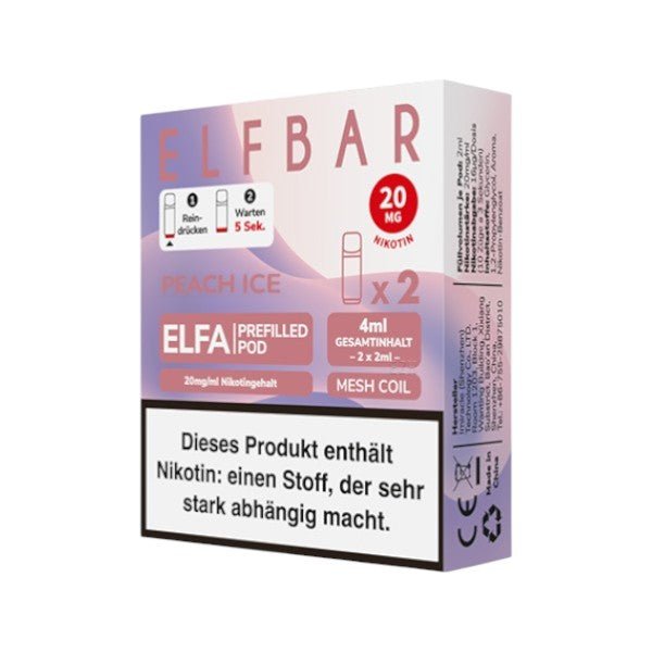 ELFBAR - ELFA Pod Juicy Peach Ice - PodBox24