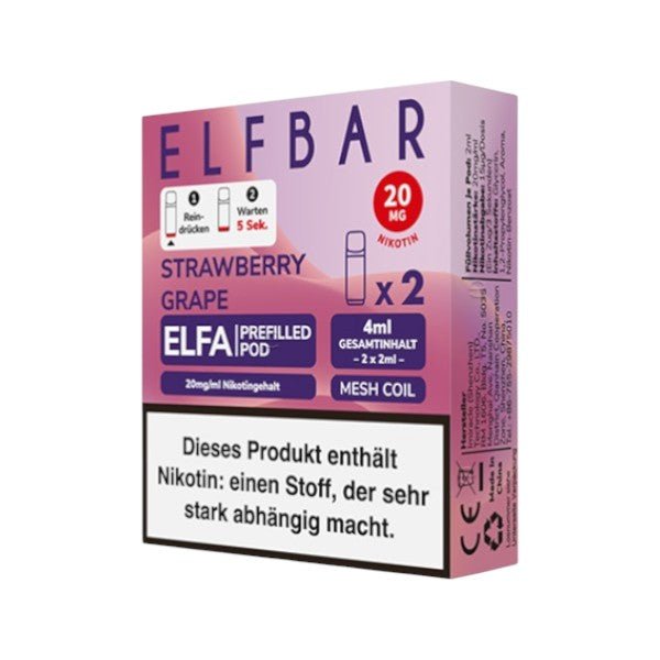 ELFBAR - ELFA Pod Strawberry Grape - PodBox24