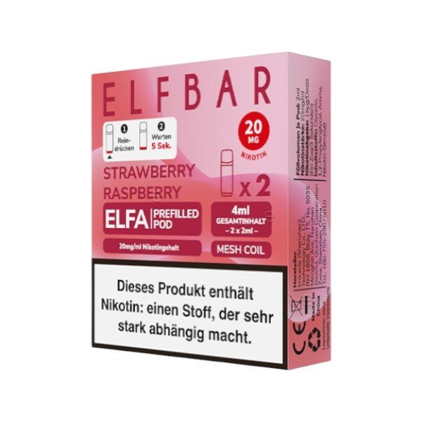 ELFBAR - ELFA Pod Strawberry Raspberry - PodBox24
