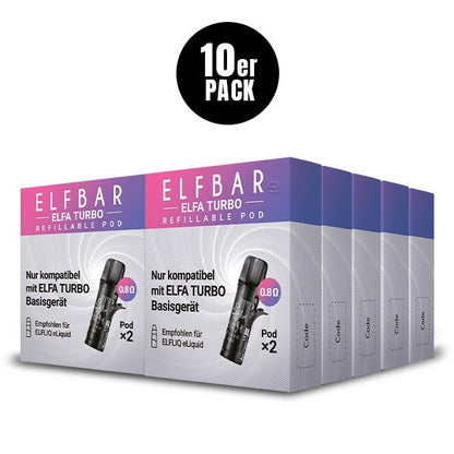 Elf Bar - Refill Pods(Leerpod) Refillable Pods 0,8 Ohm (Turbo) - PodBox24