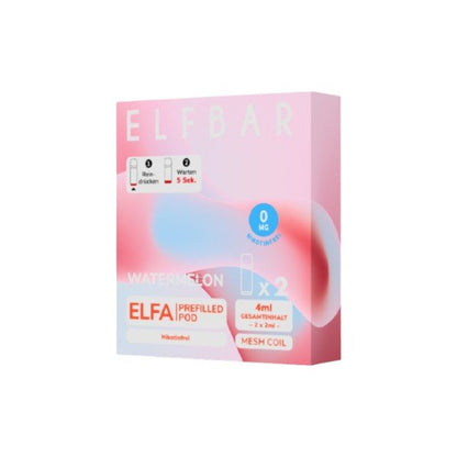 Elf Bar Elfa - (ohne Nikotin) Prefilled Pod Watermelon 0mg - PodBox24