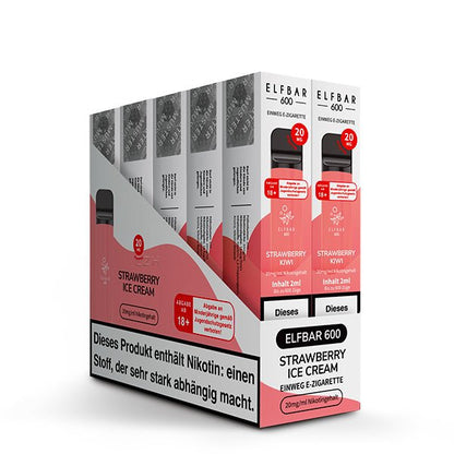 ELFBAR 600 Strawberry Ice Cream - 20mg - PodBox24