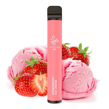 ELFBAR 600 Strawberry Ice Cream - 20mg - PodBox24