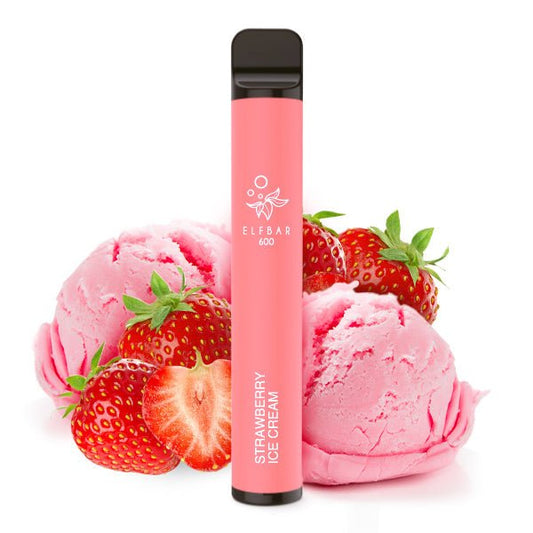 ELFBAR 600 Strawberry Ice Cream - 20mg - PodBox24