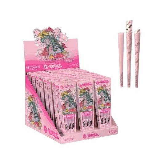 G - Rollz | Cones Collector 'Shroomie' Pink (24x) - PodBox24