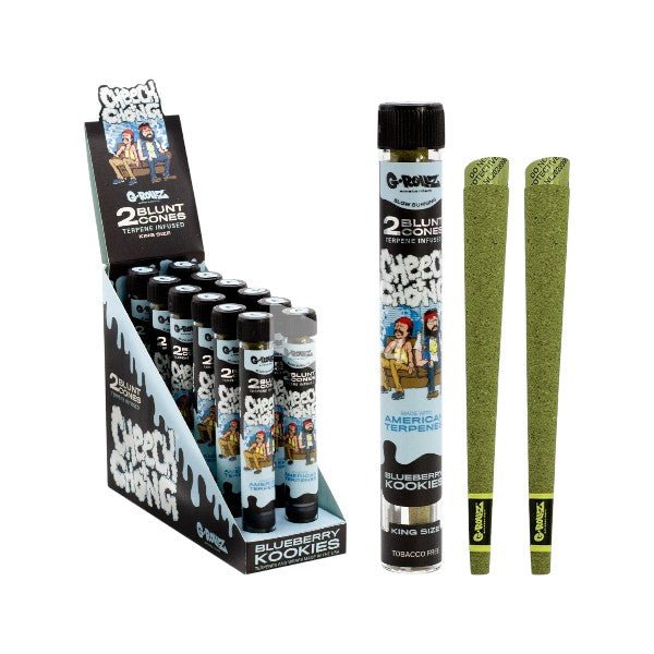 G - Rollz | Wraps & Blunts Cheech & Chong 'Blueberry Kookies' (12x) - PodBox24