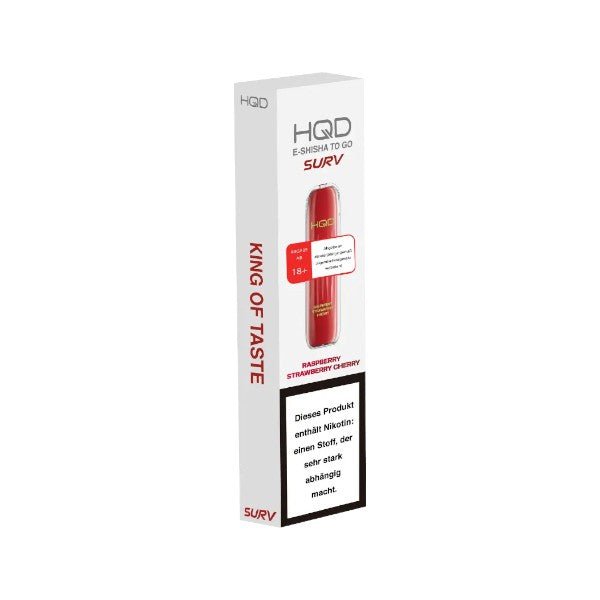 HQD SURV Raspberry Strawberry Cherry - PodBox24