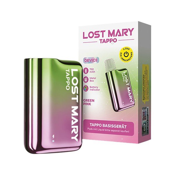 Lost Mary TAPPO - Akkuträger Green Pink - PodBox24
