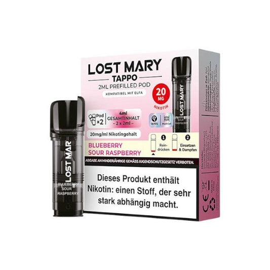 Lost Mary - TAPPO Blueberry Sour Raspberry - PodBox24