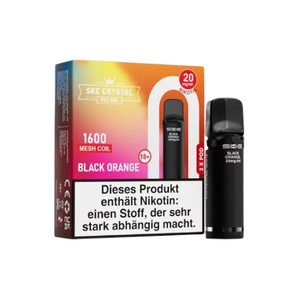 SKE - Crystal 800 Pro Black Orange - PodBox24