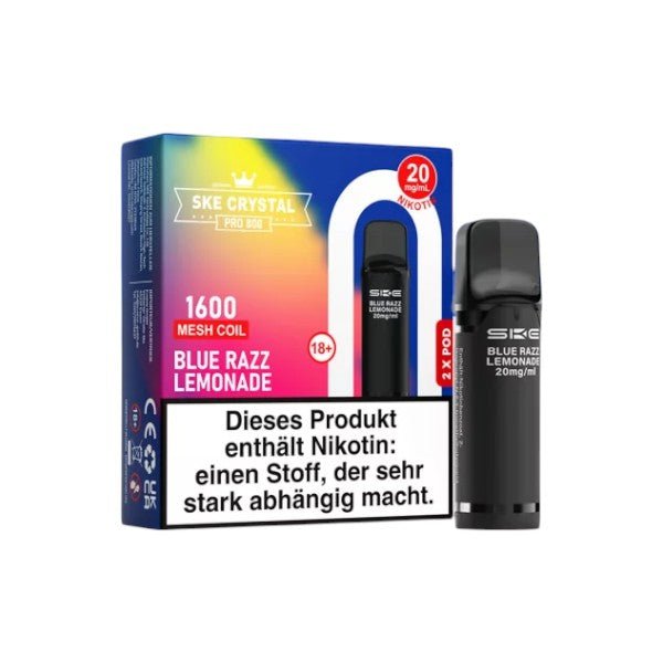 SKE - Crystal 800 Pro Blue Razz Lemonade - PodBox24