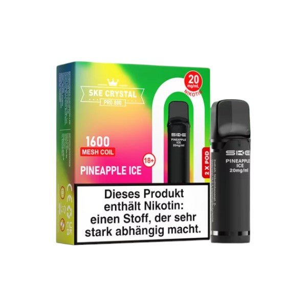 SKE - Crystal 800 Pro Pineapple Ice - PodBox24