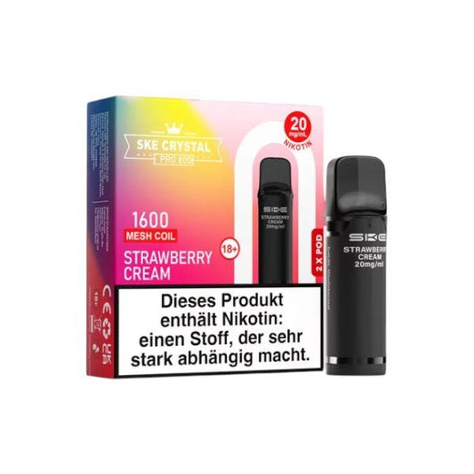 SKE - Crystal 800 Pro Strawberry Cream - PodBox24